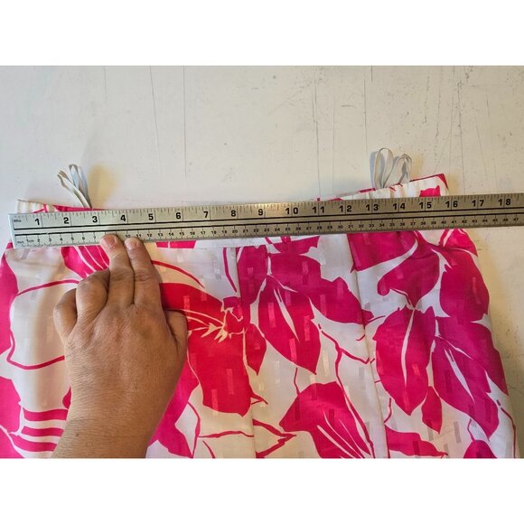 Vintage Givenchy En Plus Pink & White Floral Skirt Set M/L Cruise Beach Summer - Picture 10 of 16